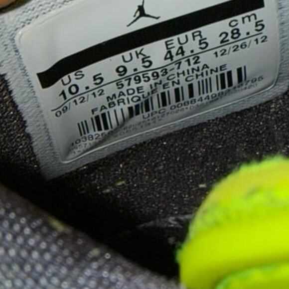 2013 Air Jordan Spizike BHM Volt Black History Month 579593-712 Size 10.5 main image 12
